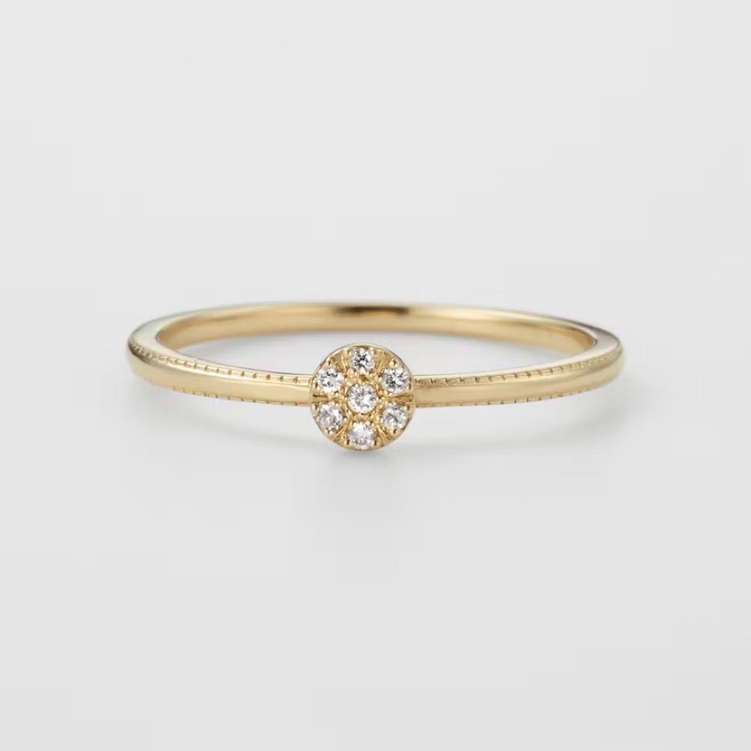 専用ページ‼️ageteアガット K10 13号　ダイヤモンド　リング