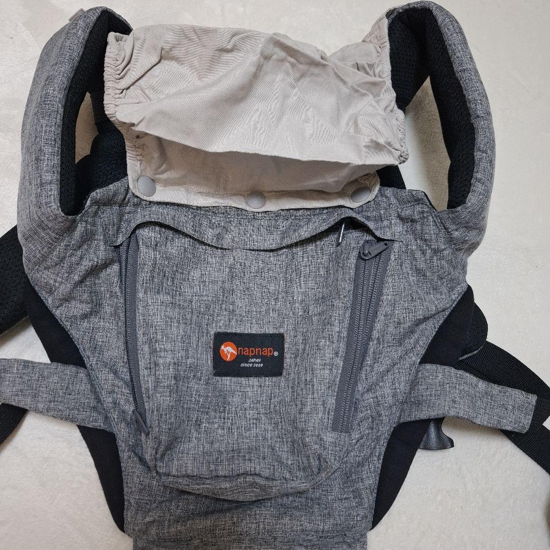 未使用に近い napnap Tran 抱っこ紐 グレー