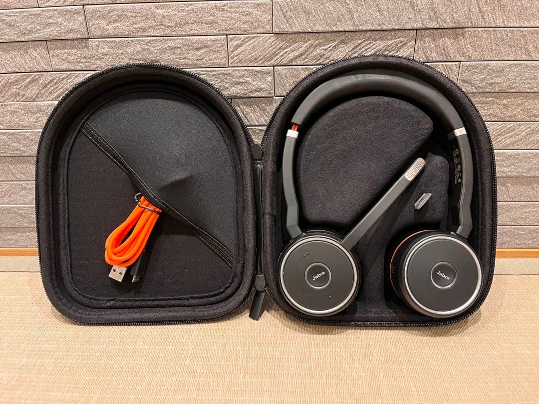 Jabra Evolve 75 ワイヤレスヘッドセット 充電スタンド付き