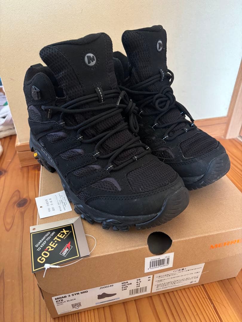 美品 MERRELL Moab3 Gore-Tex ブラック