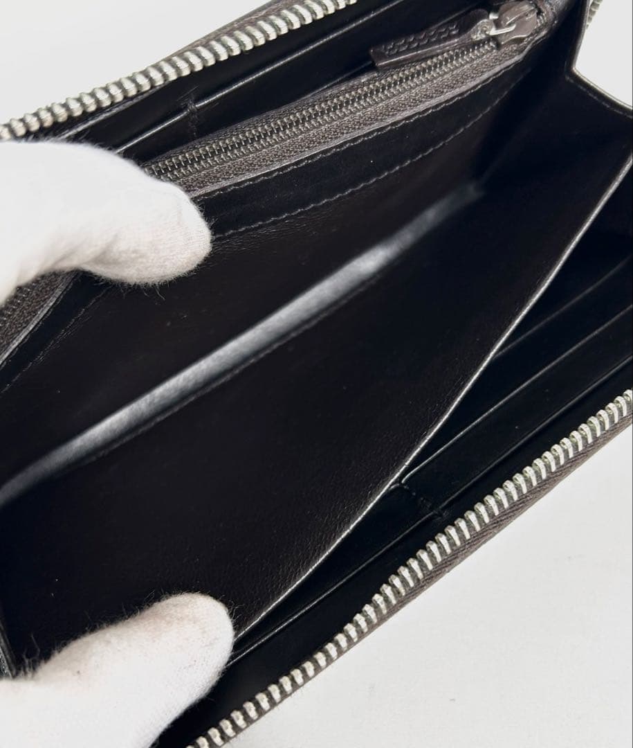 ✅【美品】 メンテ済み グッチ　ラウンドファスナー　GUCCI レザー　長財布