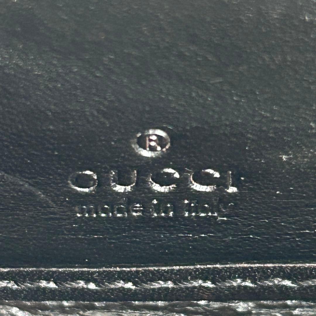 ✅【美品】 メンテ済み グッチ　ラウンドファスナー　GUCCI レザー　長財布