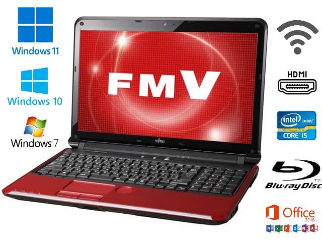 家族で使える【Blu-ray対応】富士通Win11ノートPC（Office付）