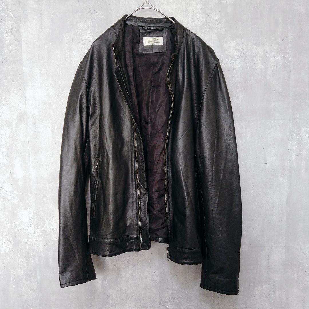Lサイズ ジャーナルスタンダード 短丈 ラムレザー シングルライダースジャケット