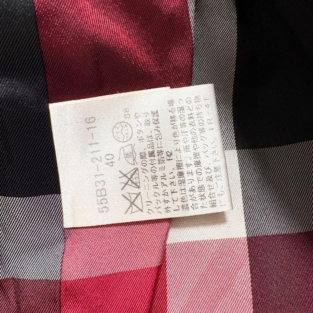 ブルーレーベルクレストブリッジ　大きいサイズ　ダッフルコート　黒トグル　40 赤