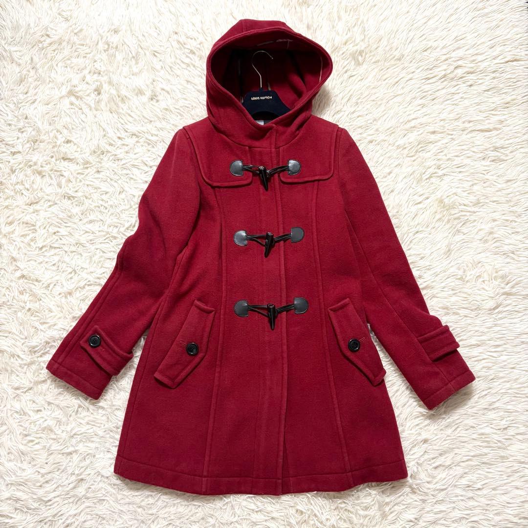 ブルーレーベルクレストブリッジ　大きいサイズ　ダッフルコート　黒トグル　40 赤