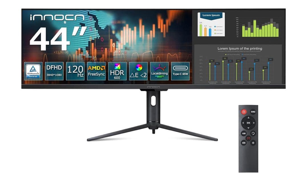innocn 43.8インチ　ウルトラワイドモニター