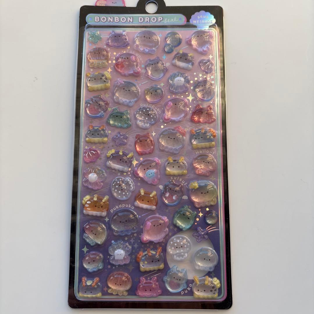 水族館限定　ボンボンドロップシールaqua weirdos