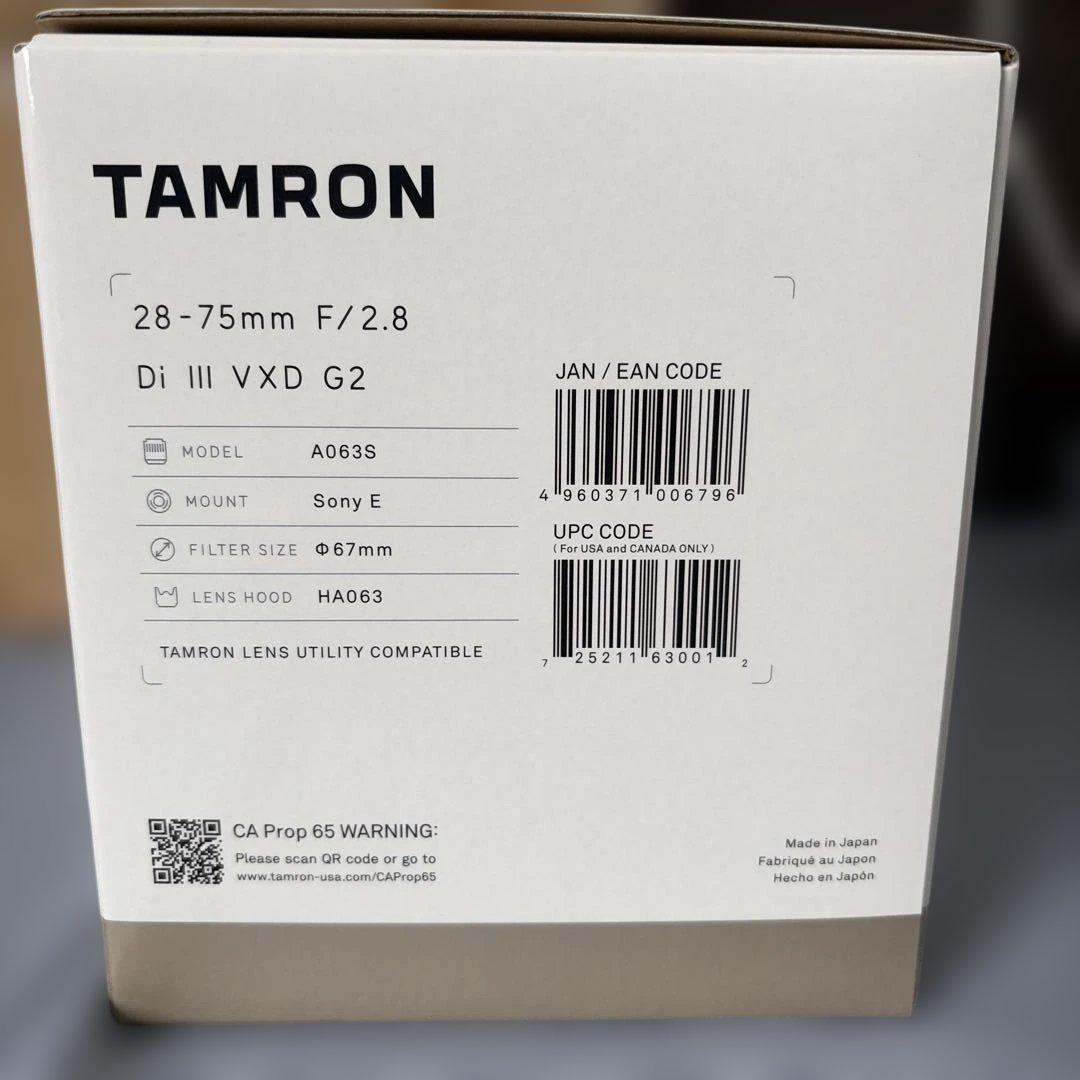 新品・未開封 TAMRON 28-75mm F2.8 Di III VXD G2