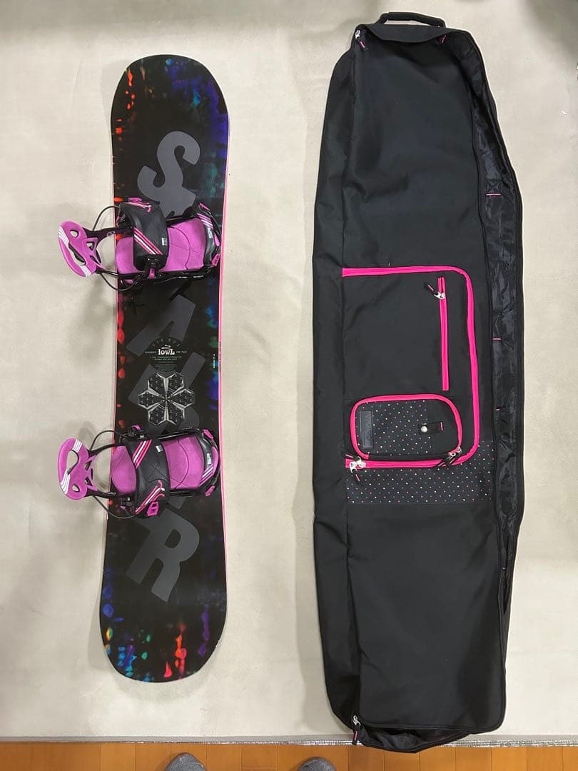 スノーボード3点セットSAVANDER 138 × SPビンディング　ケース付き