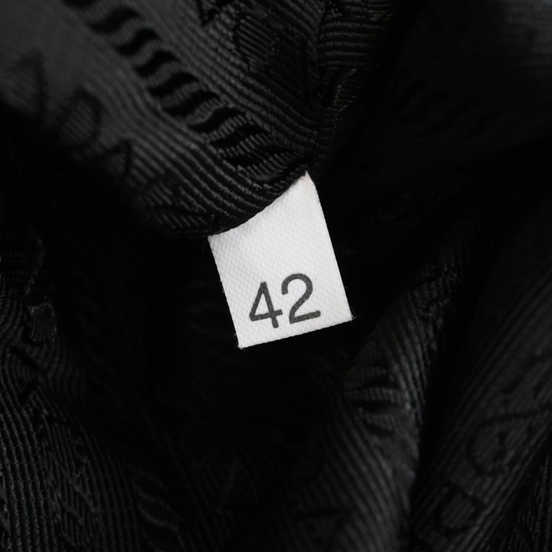 ■ 48192 PRADAプラダ ナイロンリュックサック 三角ロゴ プレート*