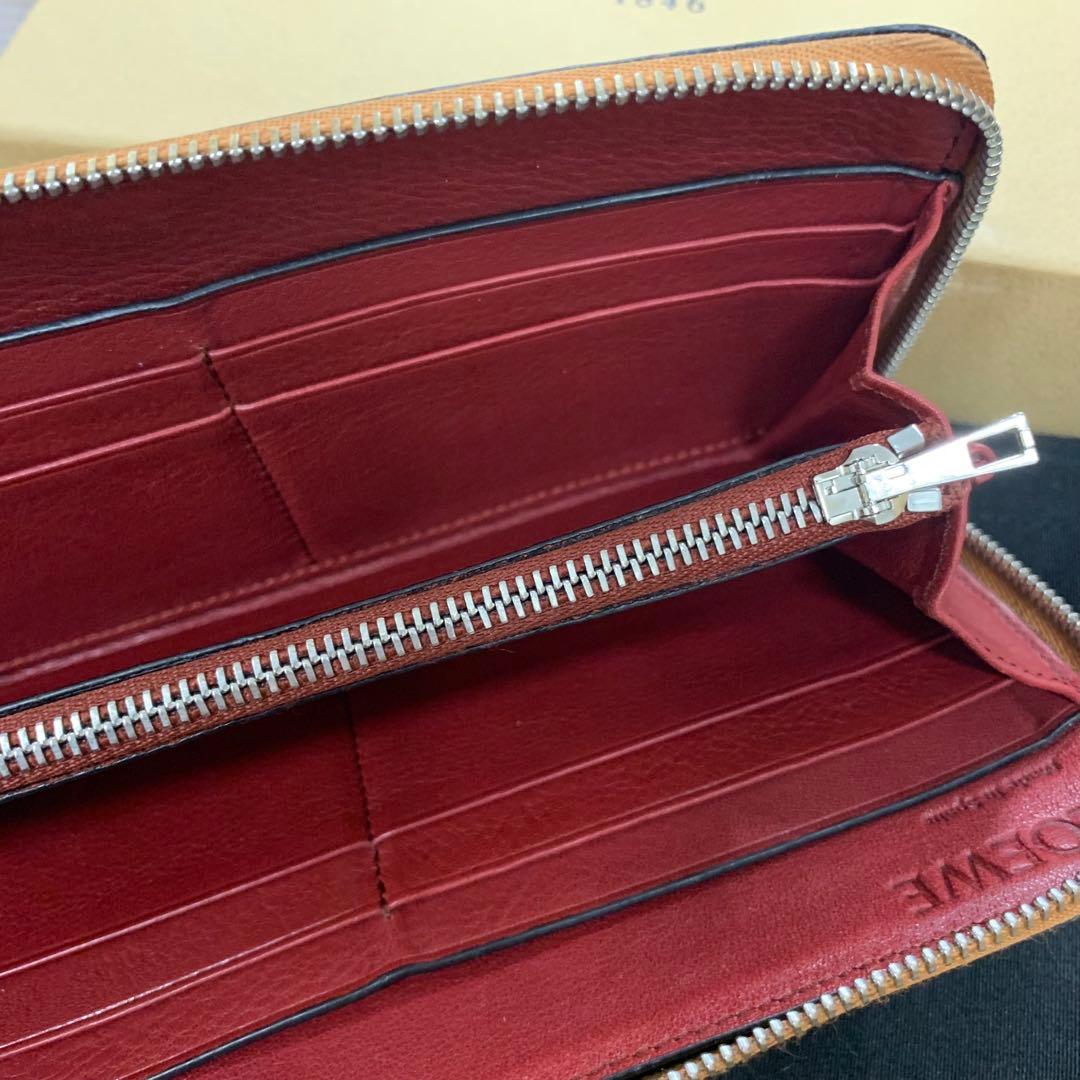 新品同様‼️ 現行　ロエベ　LOEWE 長財布　アナグラム　ラウンドファスナー