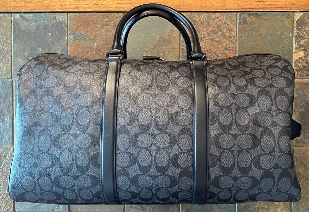 【1回のみ使用】COACH シグネチャー ボストンバッグ 大容量 トラベル仕様