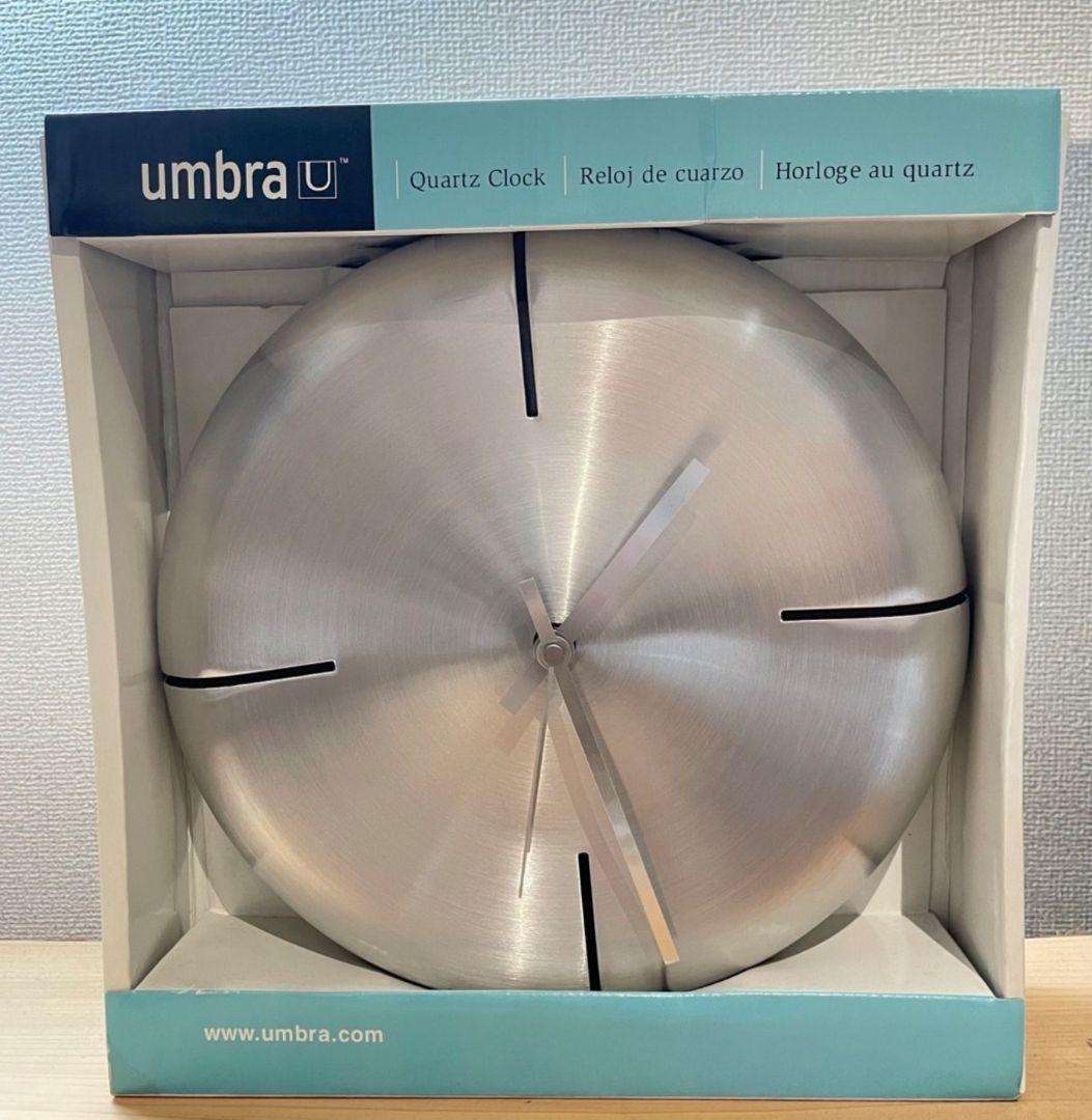 【希少】90s umbra(アンブラ) アルミニウム 壁掛け時計