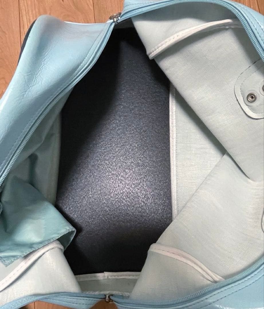 【レトロ】 PUMA 水色　ボストンバッグ