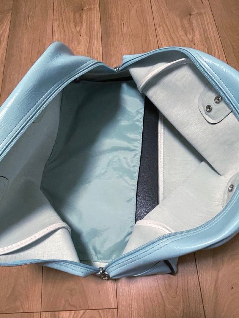 【レトロ】 PUMA 水色　ボストンバッグ