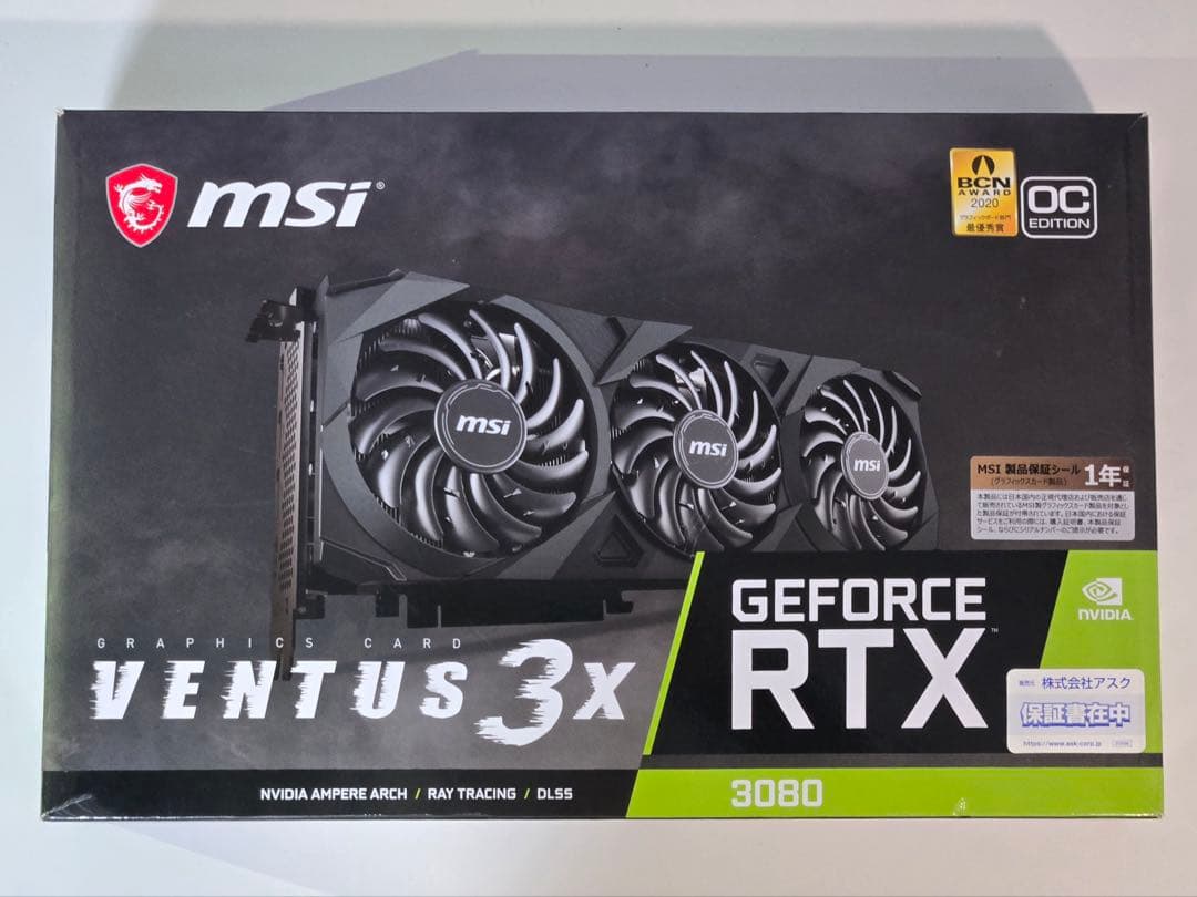 グラフィックボード・グラボ・ビデオカード MSI GeForce RTX 3080 Ventus 3X 10G OC
