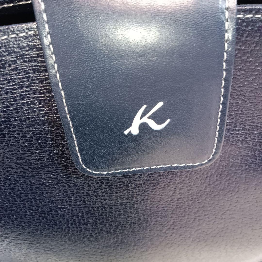 Kitamura キタムラ ハンドバッグ ネイビー　小型