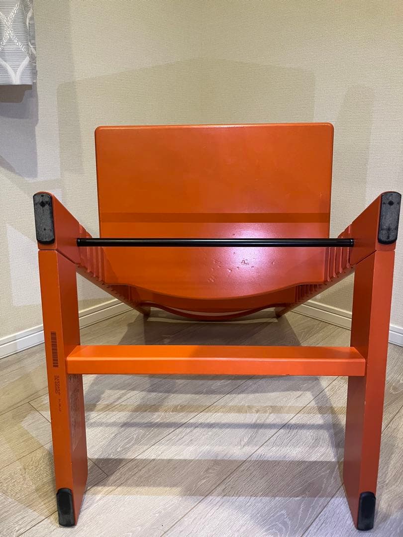 【美品】STOKKE トリップトラップ シリアル4 廃盤色 オレンジ　ハイチェア