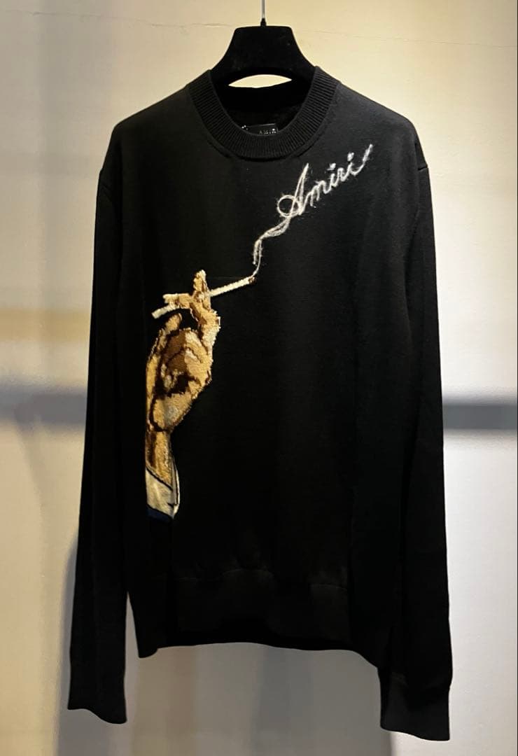 AMIRI アミリ 新品 国内正規品 SMOKE ニット Lサイズ