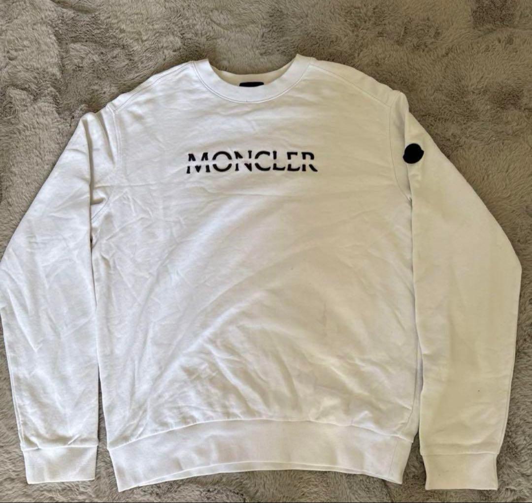 MONCLER ホワイト トレーナー早い物勝ち！