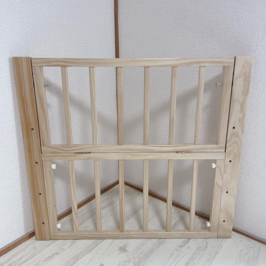美品 付属品完備 大和屋 レギュラーサイズ トール Wオープン ベビーベッド