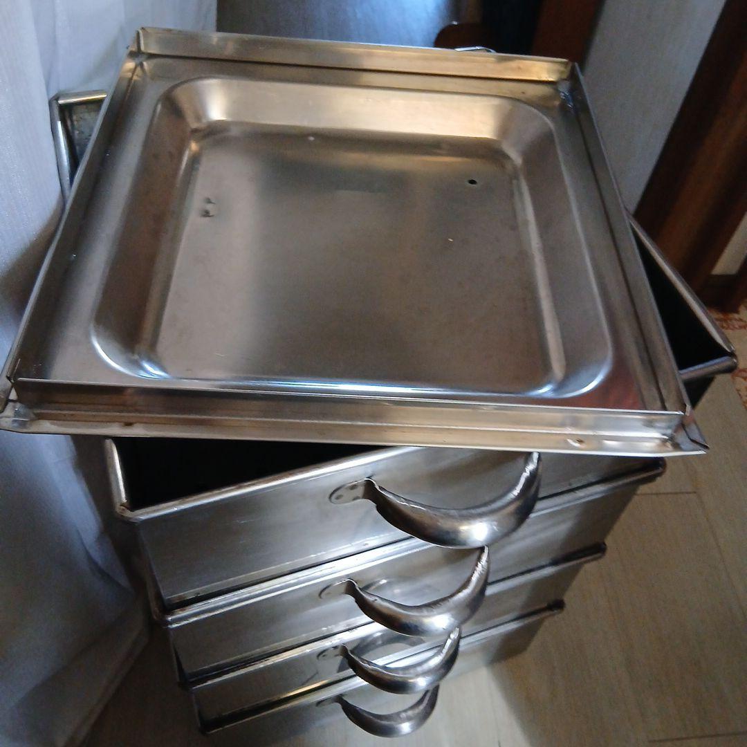 業務用☆角型4段ステンレス蒸し器☆セイロ スチーマー