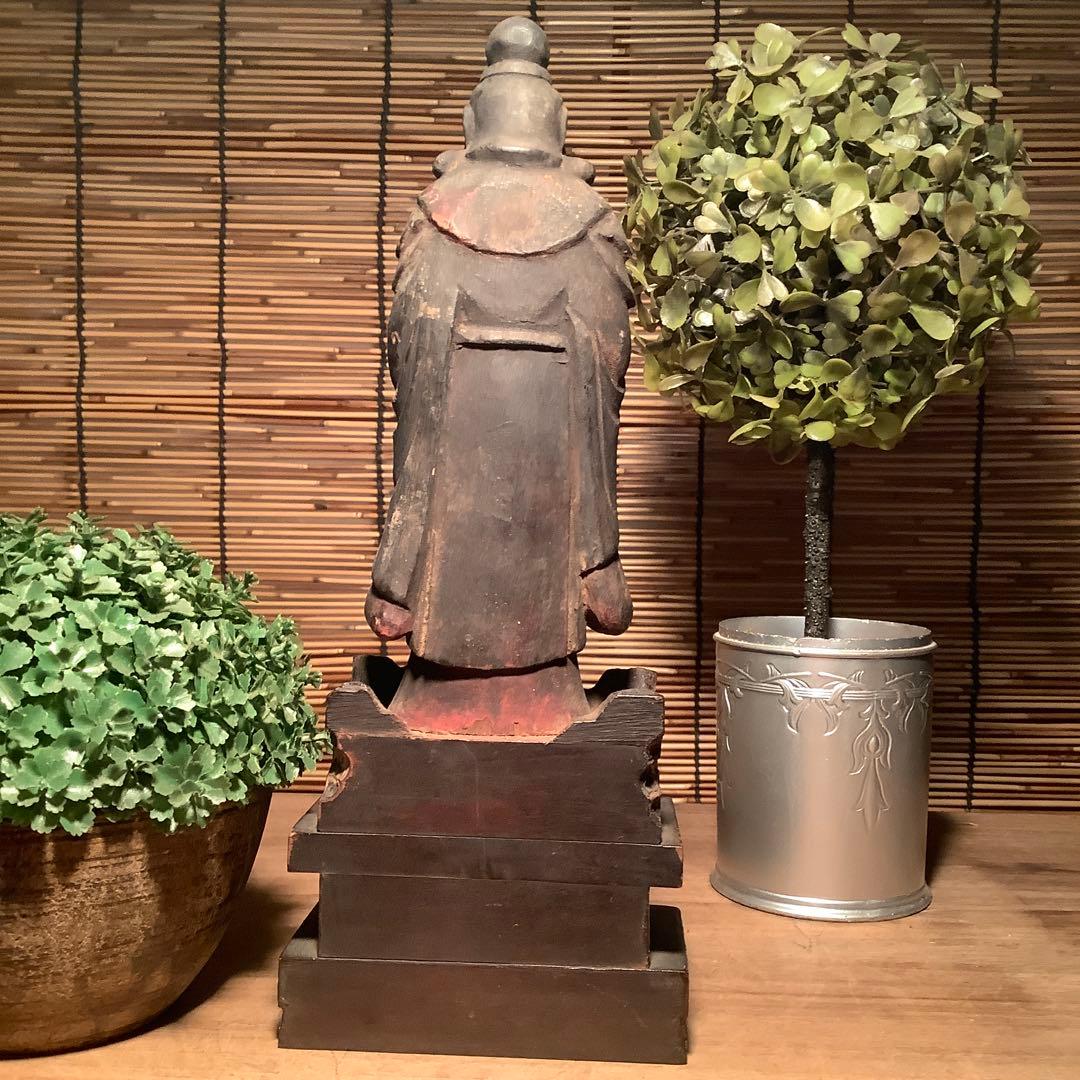 室町期「夜叉・鬼子母神」鬼子母神信仰・訶梨帝母・外護神・木彫彩色