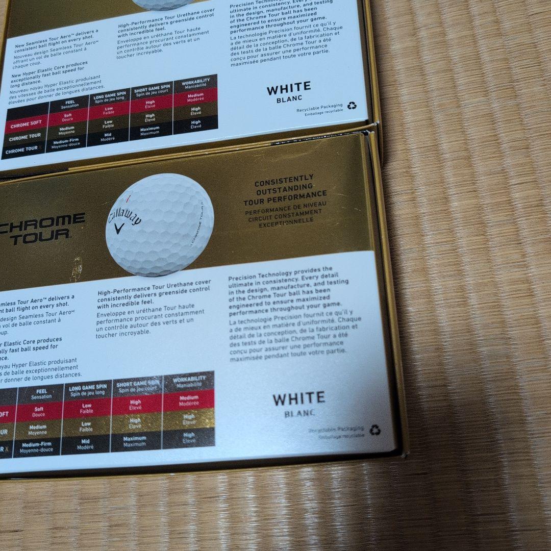 Callaway Chrome Tour ゴルフボール 12個入り2箱