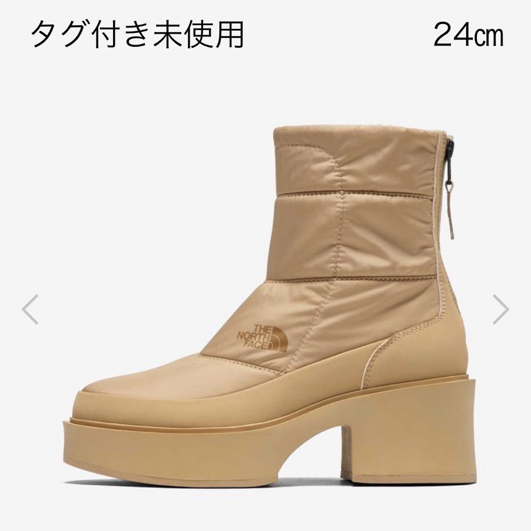 新品未使用　ノースフェイス　カルミア ヌプシ　ブーツ　ベージュ ヒール　24cm