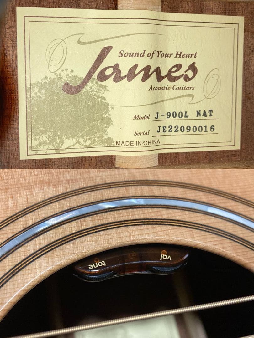 James J-900/L NAT ジェームスエレアコギター