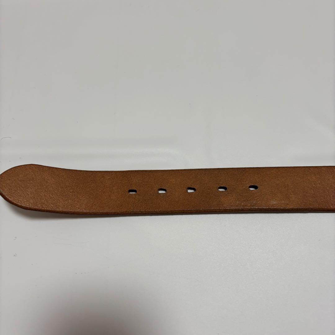 STUDIO D'ARTISAN 平打ちベルト　ナチュラル34インチ