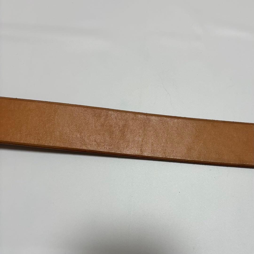 STUDIO D'ARTISAN 平打ちベルト　ナチュラル34インチ