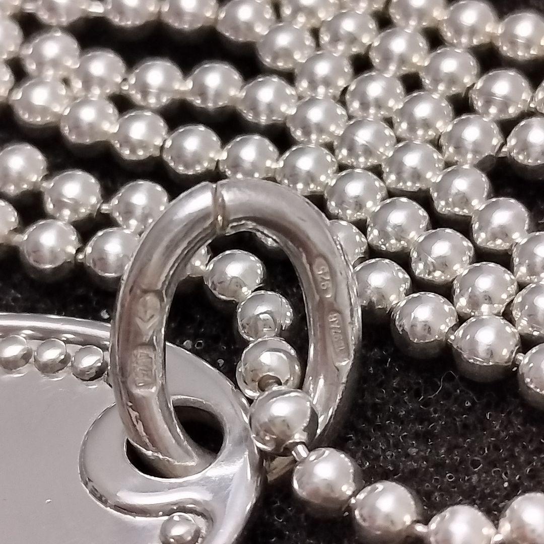 GUCCI オーバル プレート ネックレス 925 ボールチェーン