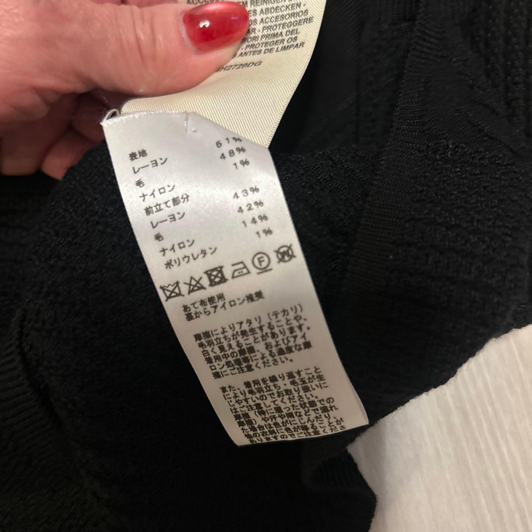 rikky☆HERMES ブラック 長袖ニット