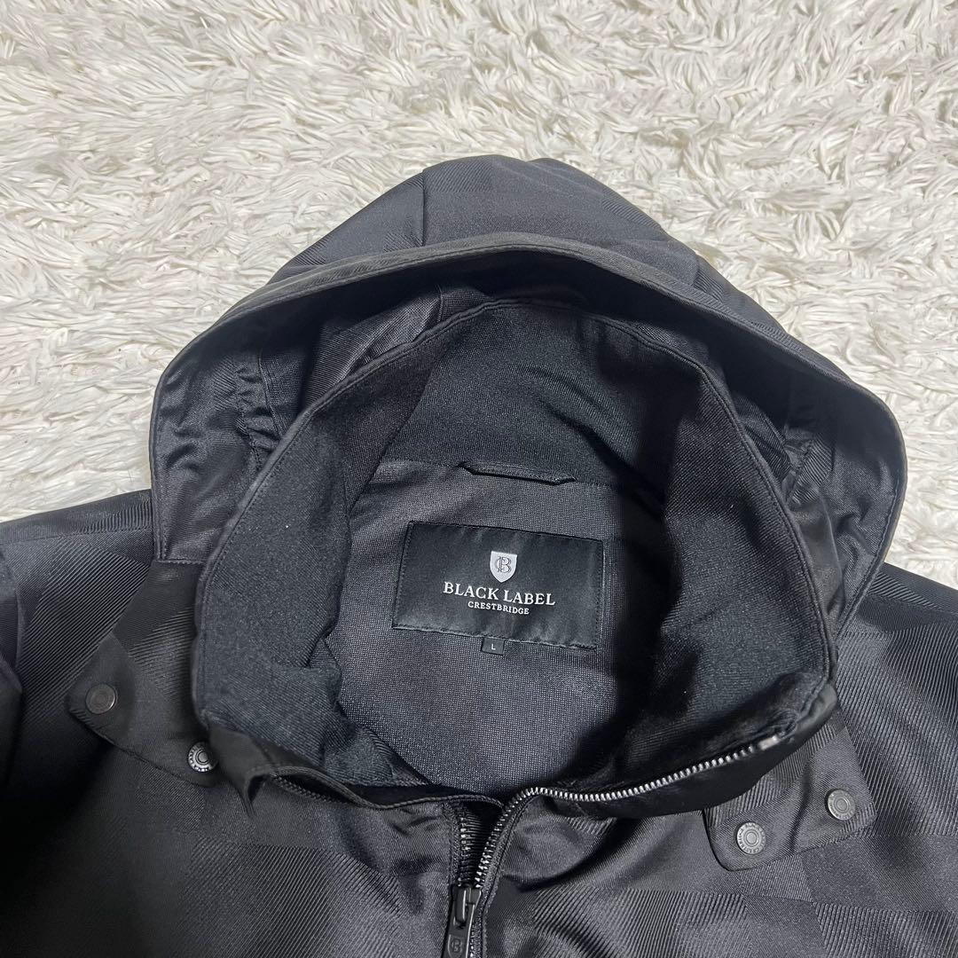 【美品】BURBERRY BLACK LABEL ノバチェック　ナイロンパーカー