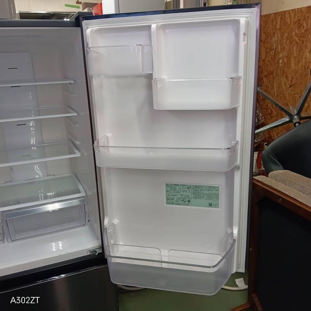 462 日立　大型冷蔵庫　300L強　小型　家庭用　右開き　自動製氷　3ドア