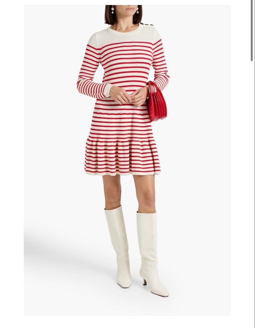 RED VALENTINO ニットウール　ワンピースS