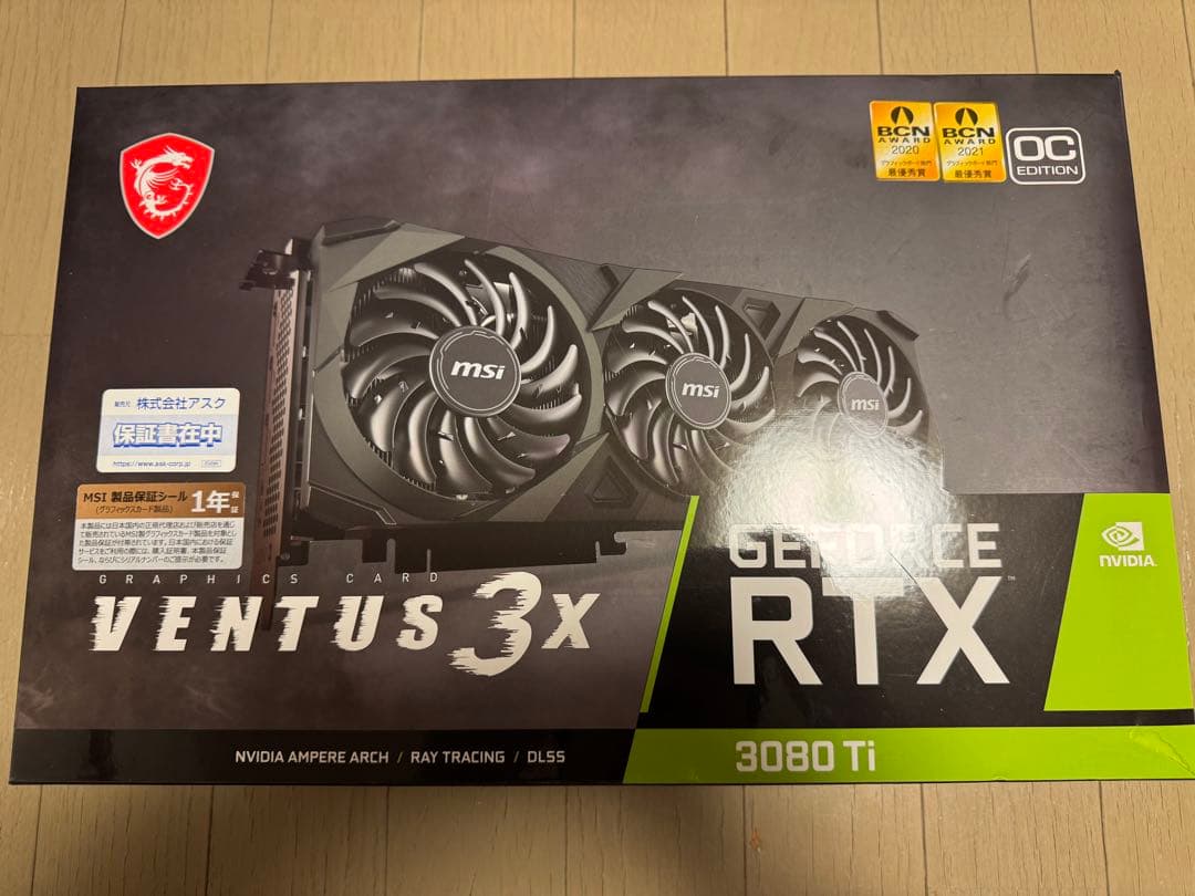 グラフィックボード・グラボ・ビデオカード GeForce RTX3080ti msi VENTUS 3X