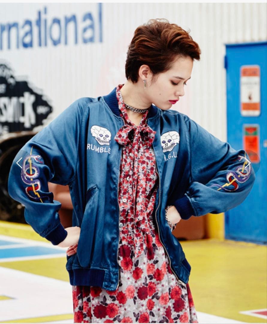 Hysteric Glamour スカルスカジャン ブラック レディースM