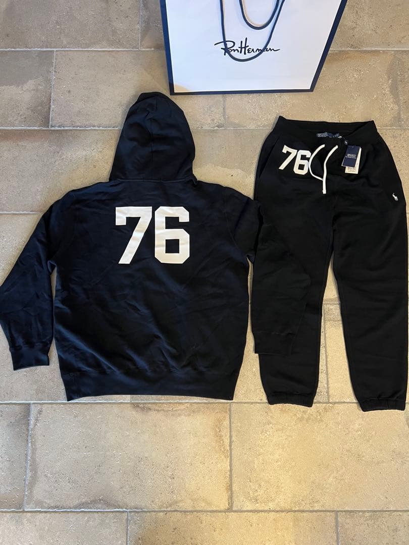 春　限定完売品　別注ロンハーマン ラルフローレン　セットアップ　パーカー&パンツ