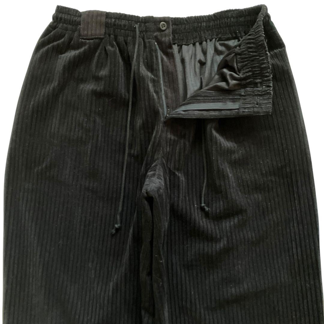 特大サイズ 90s ブラックコーデュロイセットアップ 上下 B系HIPHOP