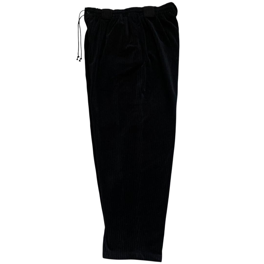 特大サイズ 90s ブラックコーデュロイセットアップ 上下 B系HIPHOP