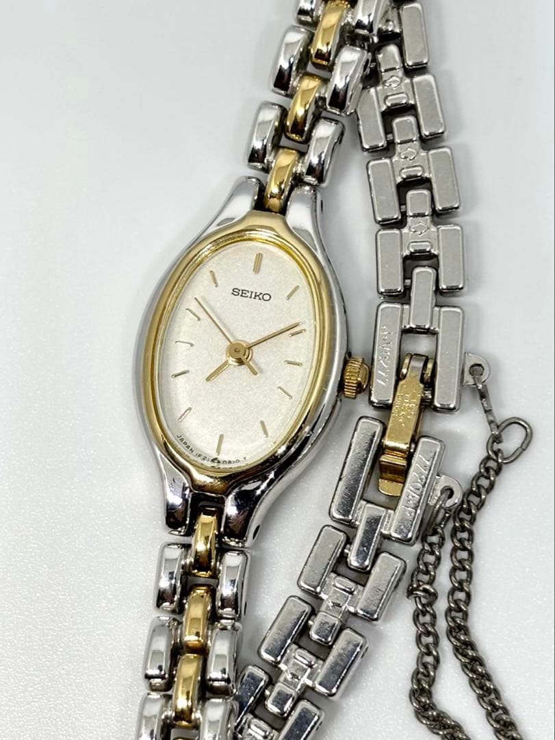 稼働品 SEIKO クオーツ 1F21-5A00 レディース