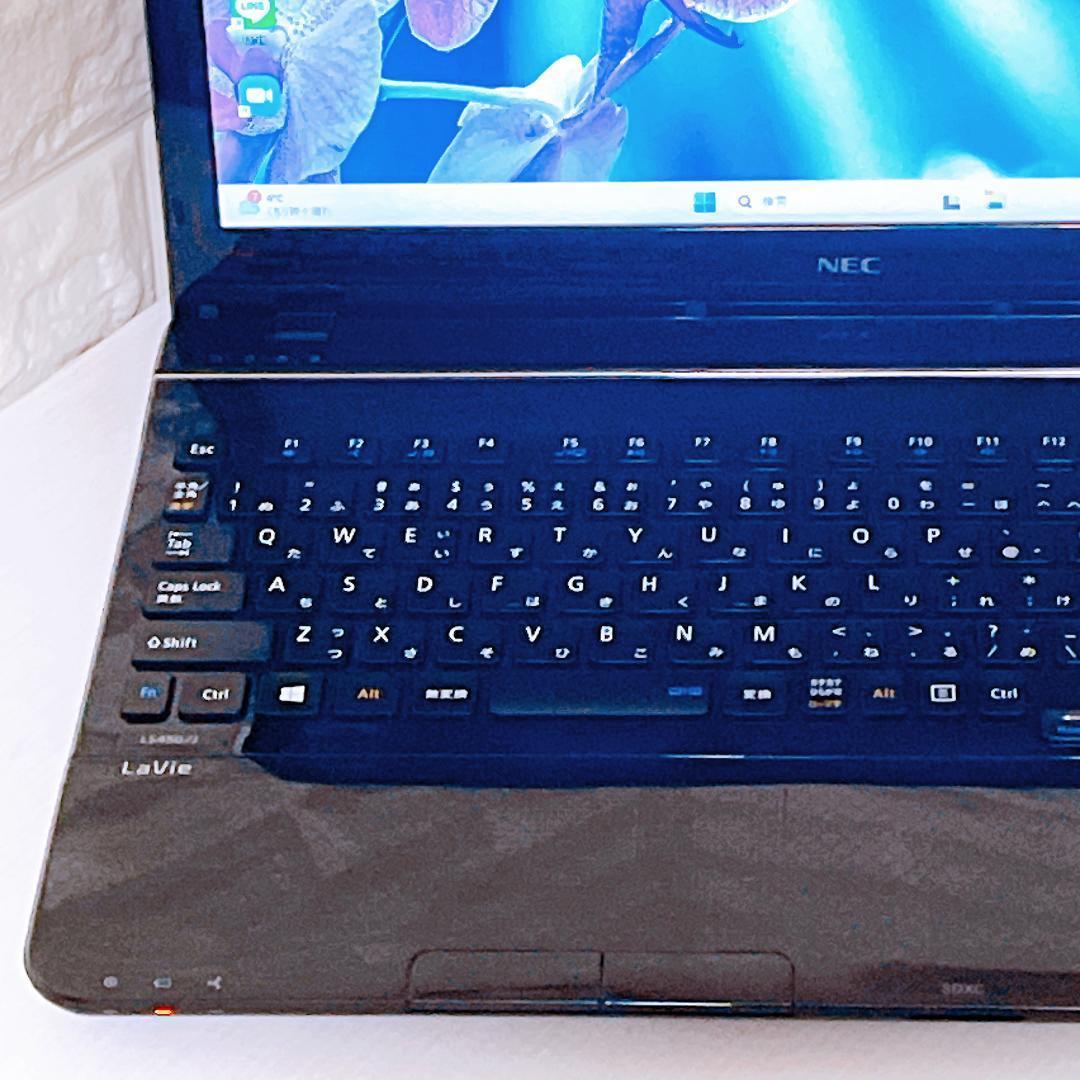 Windows11 NEC ノートパソコン SSD ノートPC ブラック