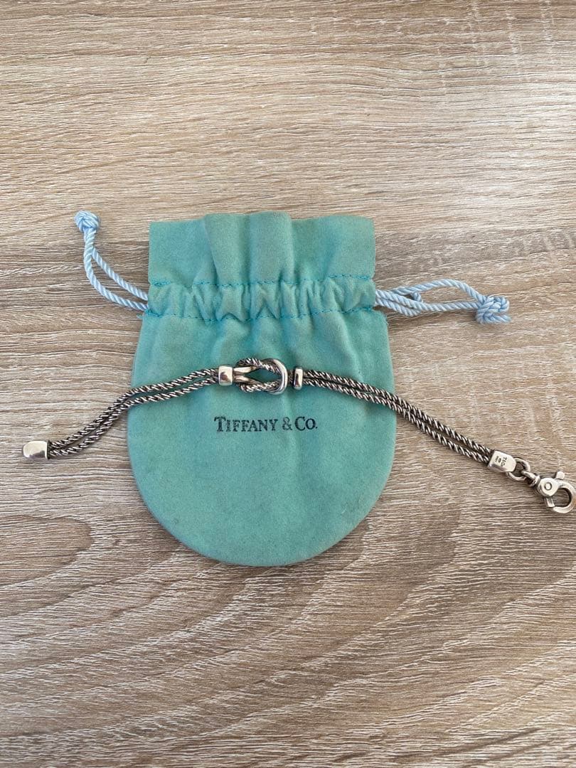 Tiffany & Co. センターノット　ダブルロープ　シルバーブレスレット