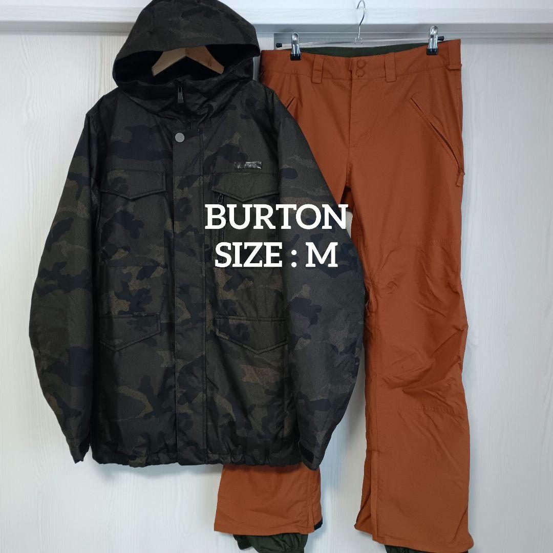 バートン　スノボー　ウェア　M　セット　迷彩　上下　セットアップ　パーカー