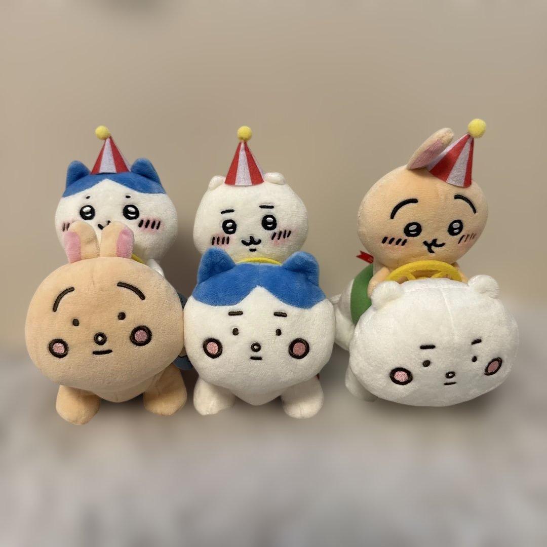 ちいかわらんど　ぴーぽぽぬいぐるみ　ちいかわ　ハチワレ　ウサギ　3体セット