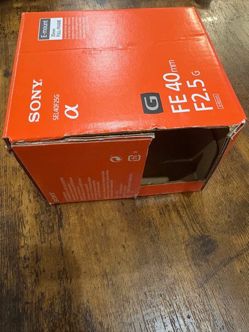 SONY FE 40mm F2.5 G 単焦点レンズ