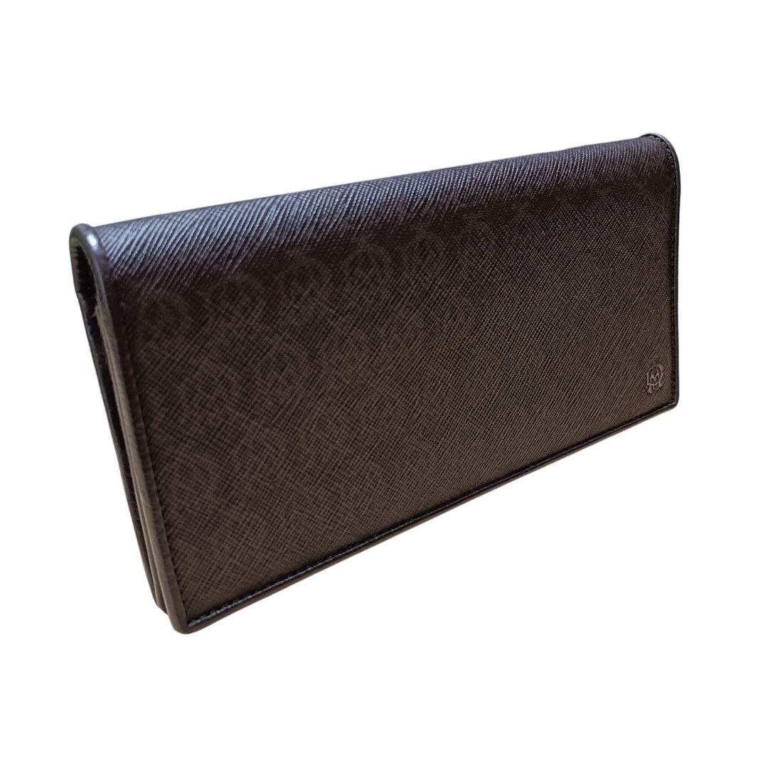 美品 dunhill ダンヒル 長財布　ウィンザー PVC レザー ブラウン